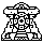 A carved stone altar